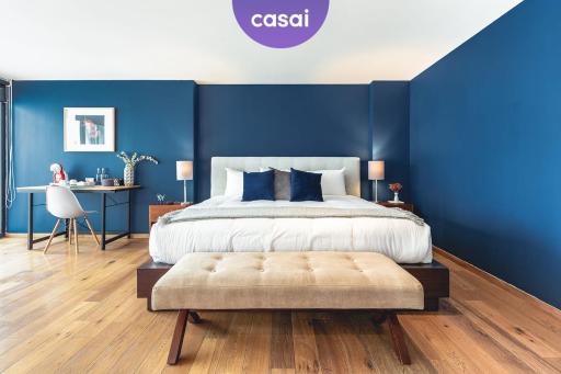 Casai Bright Designer Studio with Balcony in POLANCO - Housity