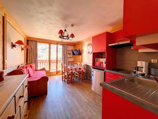 Appartement cosy avec balcon sud, accès direct pistes, 2 pièces pour 4 personnes - FR-1-344-809 - Housity