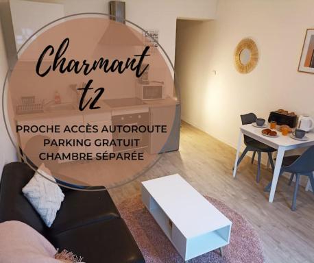 Charmant T2 - chambre séparée - parking gratuit - Housity