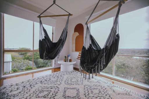 The Hangout KING BEDS Hammock Chairs with a View - Housity