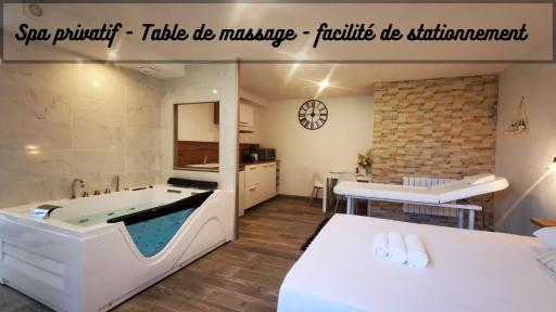 Le temps d'une pause, jacuzzi et table de massage - Housity