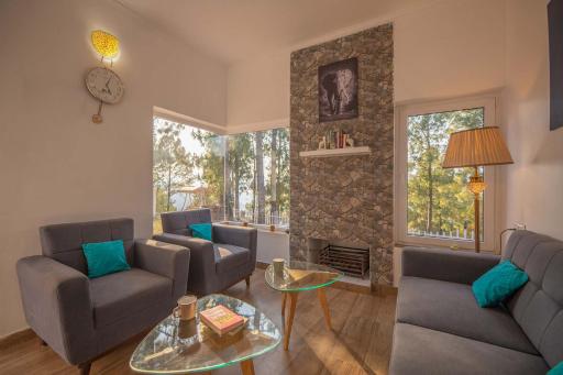 StayVista at Pines & Fir - Sprawling Gardens with Seating and Swings - Housity