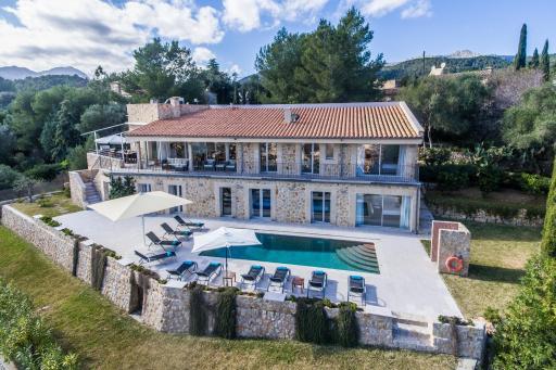 Beautiful Pollensa House Casa Estella Overlooking Old Town 5 bedrooms Calvari - Housity