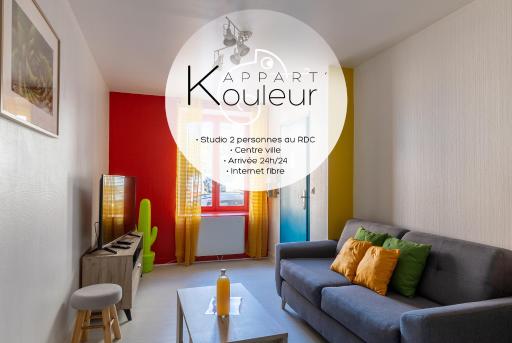 L'appart K-OULEUR- Wifi Fibre-Checkin auto- 2 pers - Housity