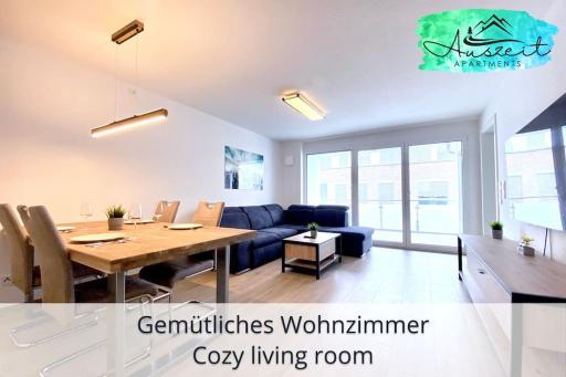 Auszeit Apartment SMILE am Uferpark - nur 100 m bis zum Bodensee, direkt am Bodenseeradweg, 2 Schlafzimmer, 2 Sonnenbalkone, schnelles WLAN, kostenloser Tiefgaragenstellplatz, für bis zu 4 Personen - Housity