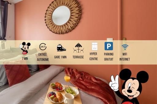 La Gare, Disneyland Paris terrasse parking gratuit - Hizvo