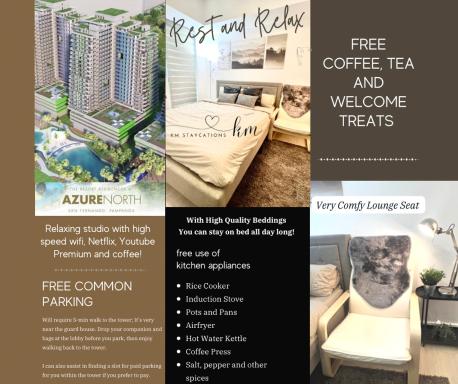 Modern Staycation Studio at Azure North Pampanga - Housity