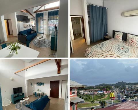 NANA COCOONING- C42- Vue Panoramique - Appartement Cosy et Lumineux- Cuisine équipée- CLIM-NETFLIX-Parking public gratuit-Garage privé payant - Housity