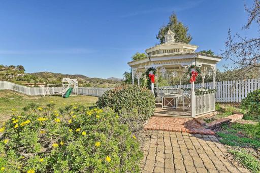 Fallbrook Home with Garden, Gazebo, and Fire Pit! - Housity