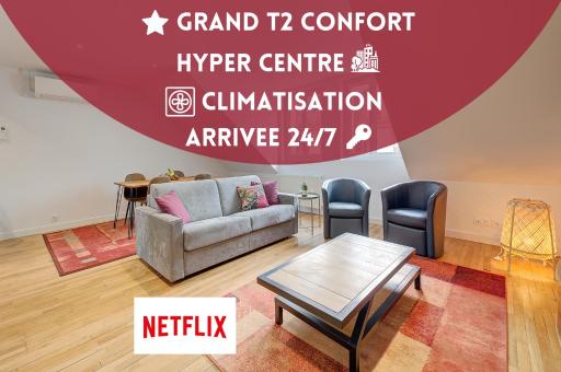 Appartement Confort, Hyper Centre à Tours, Climatisation - Housity