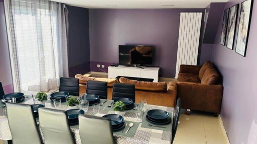 100m2 2 chambres 8 personnes - Grand parking et terrasse privée - Proche CDG-Parc expositions-Paris-Astérix-Disney - Housity