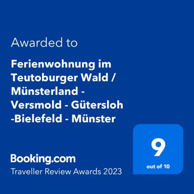 Ferienwohnung im Teutoburger Wald / Münsterland - Versmold - Gütersloh -Bielefeld - Münster - Housity