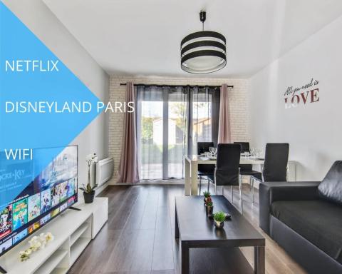Appart Cosy Tout Confort Disneyland jardin 4 Pers - Housity