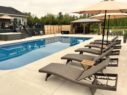 4 bedroom 3 bathroom Riverside Retreat with seasonal heated pool and hot tub Sleeps 12 Durham Nova Scotia - Housity