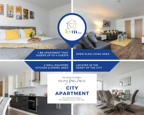 KVM - City Apartments - Contractors - Town Centre by KVM Stays - Housity