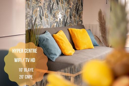 DUPLEX COSY - 10 min BLAYE - 20 min CNPE - TERRASSE - WIFI - TVHD - Housity