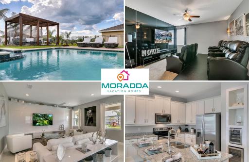 Stunning House with Pool, Gazebo and Movie Theater at Encore Resort 7644 - Housity