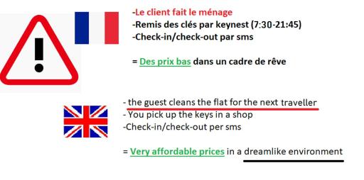 Cadre de rêve mais vous faites le ménage- very good prices but you have to clea-n th-e flat - Housity