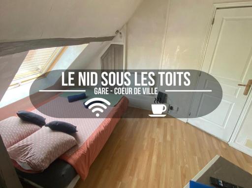 Le Nid sous les toits - Fibre Wi fi - Cœur de ville historique - Gare - Housity