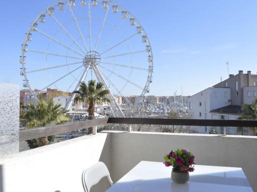 Studio cabine avec terrasse, vue port, 4 couchages, Cap d'Agde - FR-1-249-346 - Housity