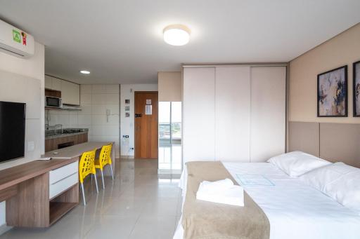 TH1305 Flat Moderno e acolhedor no Setor Bueno - Mobiliado - WI-fi - Garagem - Housity