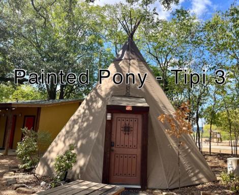 Painted Pony Tipi 3 on Guadalupe River - Housity