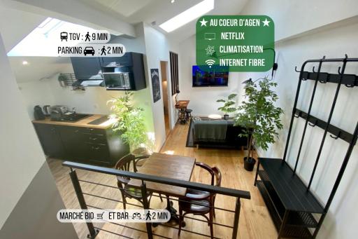 Le Bistrot - Au Coeur d'Agen - Self Checkin - Wifi - Netflix - Smart TV - Luqs fr - Housity