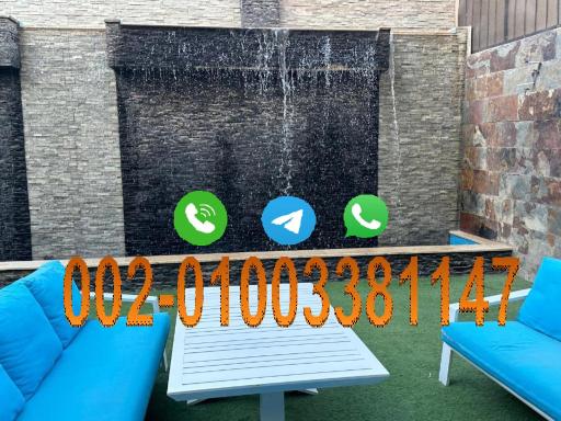 Trio villa with falls in compound فلا بحديقة كبيره وشلالات صناعية - Housity