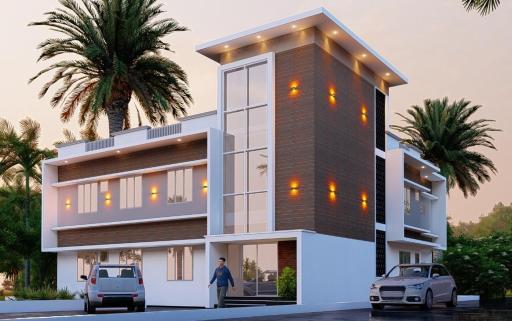 Furnished 2 BHK Family Apartments near Triprayar Shree Rama Temple - Beevees Homes Thriprayar - Housity