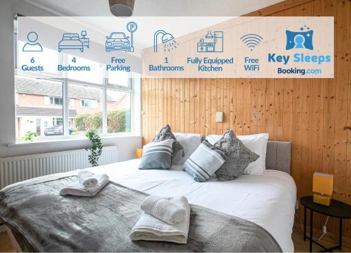 Keysleeps - Stunning Bungalow & Contractors & Leisure & Private Parking & Garden - Pelsall - Housity