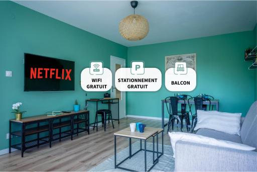 Le Colibri - Stationnement gratuit - Balcon - Jusqu'à 4 personnes - Housity