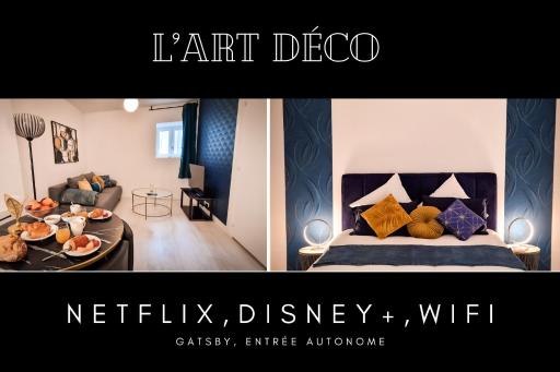 L'Art Déco 3 étoiles Wifi, Netflix, Disney, Coeur de Bastide - Housity