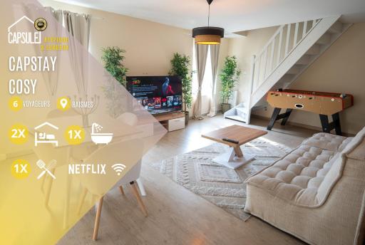 Capstay Cosy centre 2 chambres babyfoot & Netflix - Housity