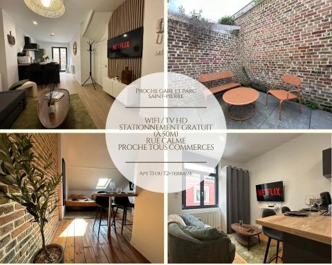 IMMEUBLE ST-PIERRE - GARE 10min - HORTILLONNAGES 5min - WIFI - TV HD - Housity