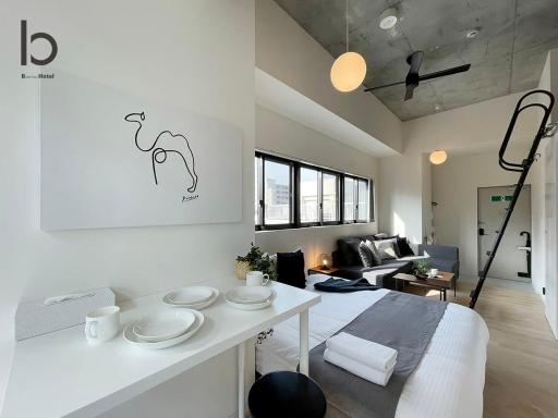 bHOTEL Nekoyard - Newly open 1BR apt for 7ppl with loft and city scenic view - Housity