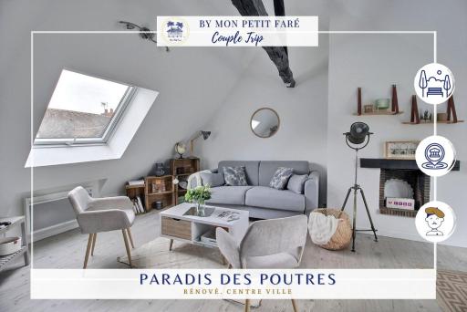 Paradis des poutres - Rénové & Centre-ville - Housity