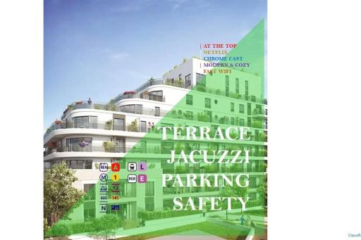 Residence Abraham - Bed and Breakfast Guest Room 2 LaDéfense U-Arena #Parking #Terasse #Fibre #Netflix - Housity