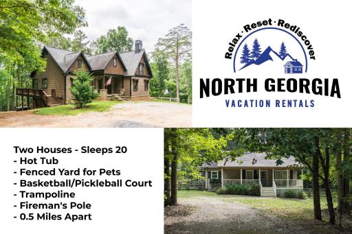 New Listing! Two Houses - Sleeps 20 - Housity