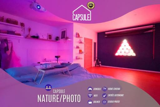 Capsule Nature & Photos - Jacuzzi - Netflix & Home cinéma - PS5 & jeu - Housity