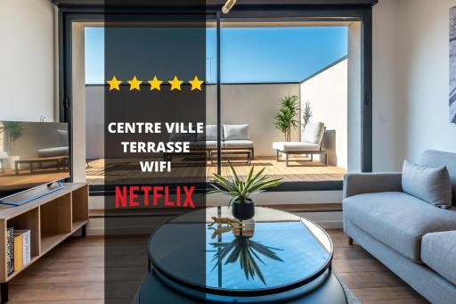 DOWNTOWN ROOFTOP - CENTRE VILLE - WiFi - TERRASSE - NETFLIX - Housity