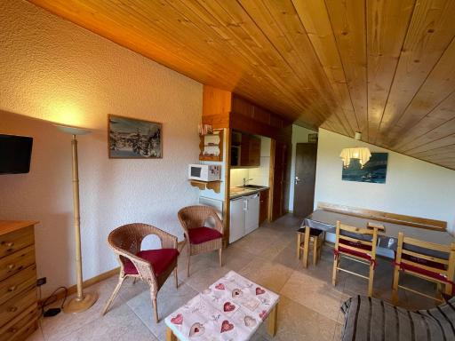 Studio cab. 5 pers. avec balcon sud et GARAGE, Les Saisies - FR-1-293-320 - Hizvo