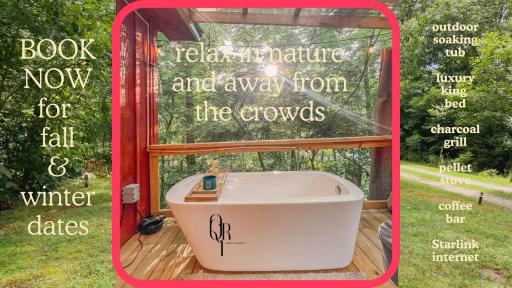 Romantic spot! Huge deck with outdoor soaking tub - Housity