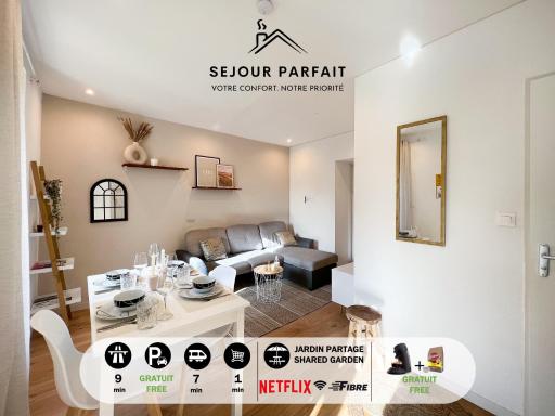 Appart'Hotel Le Tilleul - NETFLIX, JARDIN ET FIBRE OPTIQUE - Housity