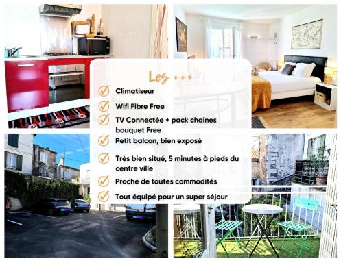 Charmant Studio proche centre avec balcon+parking - Housity