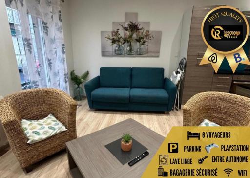 SUPERBE T3 AVEC PARKING ET TERRASSE en PLEIN CENTRE-VILLE - Housity