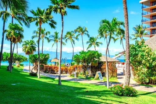 KBM Resorts: Kaanapali Shores KS-155 Ground Floor Steps to Pool and Beach Includes Rental Car - Housity