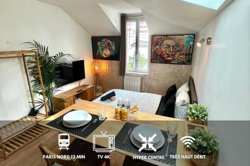 Studio Douillet Hypercentre 12 min de Paris - Housity