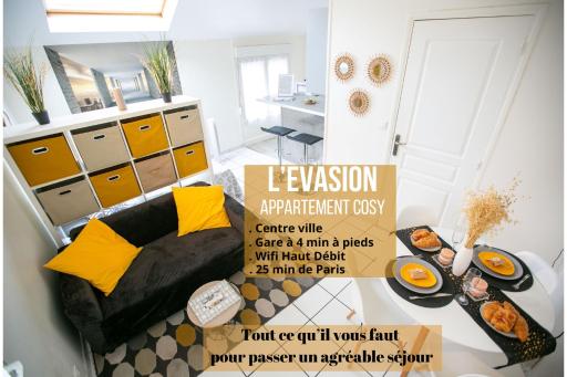 L'Evasion - coeur de ville - WIFI - Gare - Hizvo