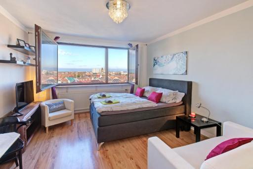 Blick über Karlsruhe - Ferienwohnung Panorama - Housity