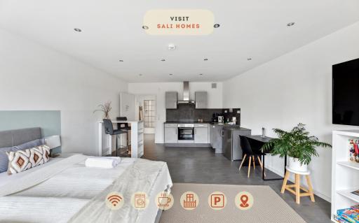 Salí Homes HZ42 Studio im Zentrum Bayreuths mit Balkon - Housity